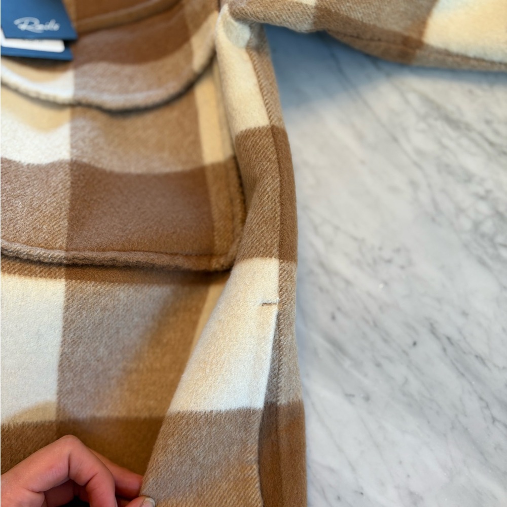 Rails Women's Checkered Tan and Cream Utility Jacket - Picture 6 of 9